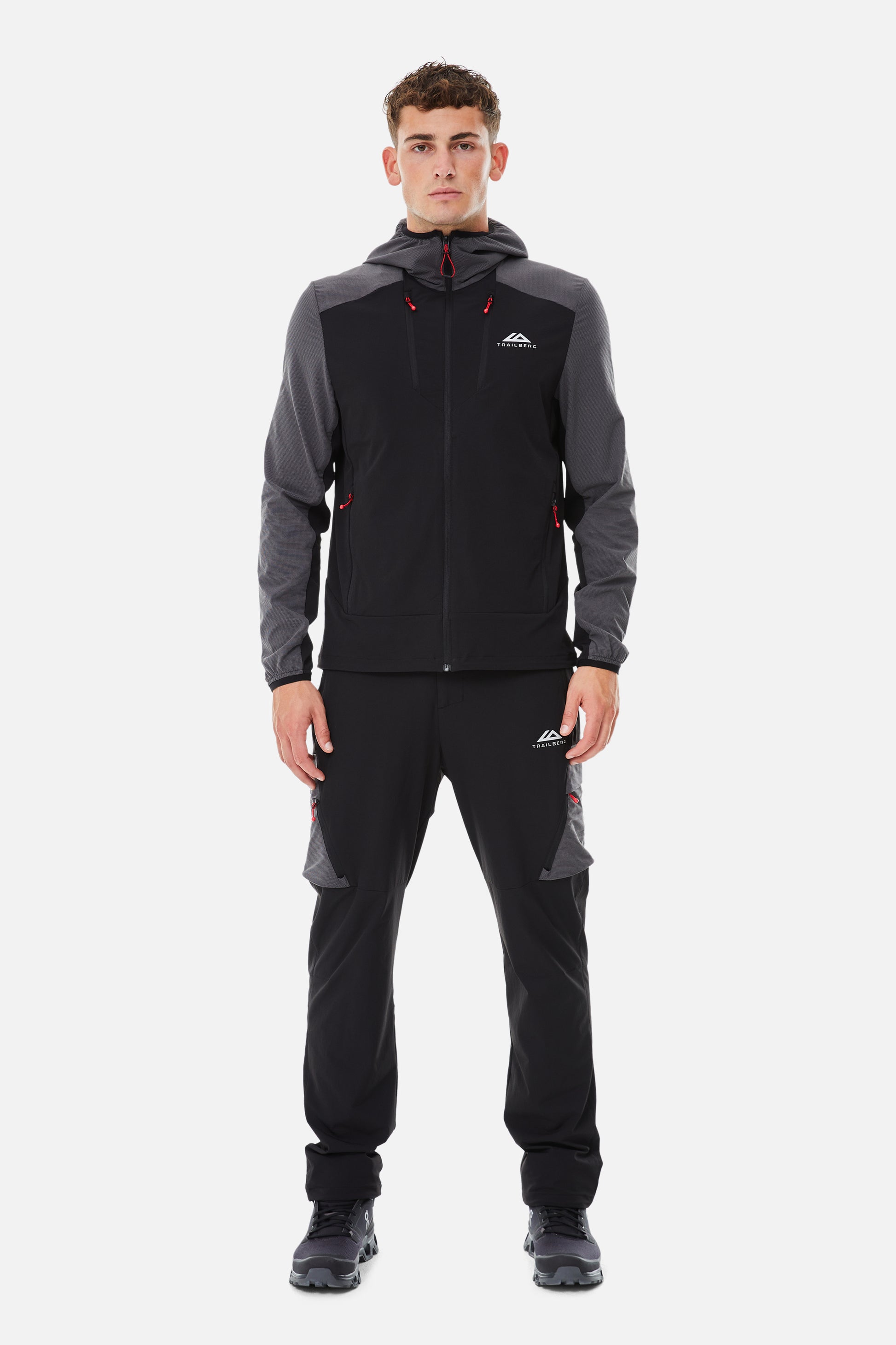 Trailberg Black / Grey Faltenjura Tracksuit - Jacket / Pant from DripModa