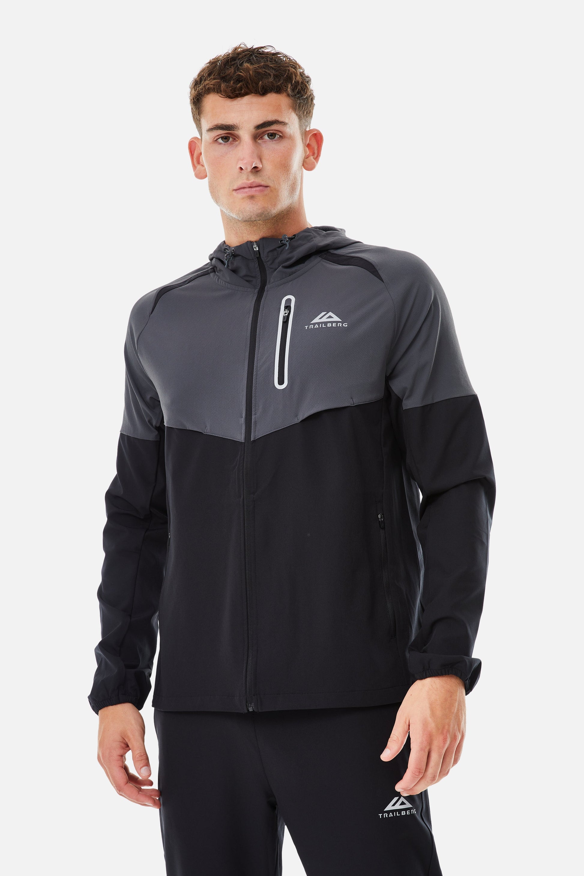Trailberg AW25 Cloud Jacket - Black / Volcano Grey from DripModa