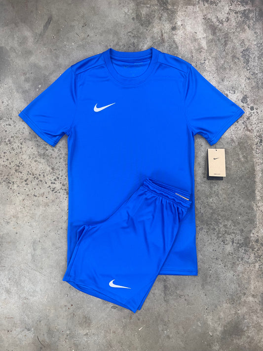Nike Dri Fit Royal Blue Set - T Shirt / Short