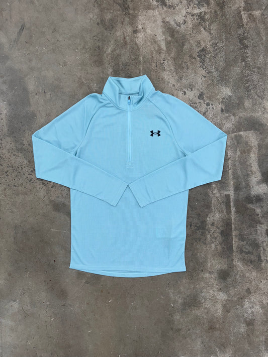 Under Armour Textured Quarter Zip - Stream